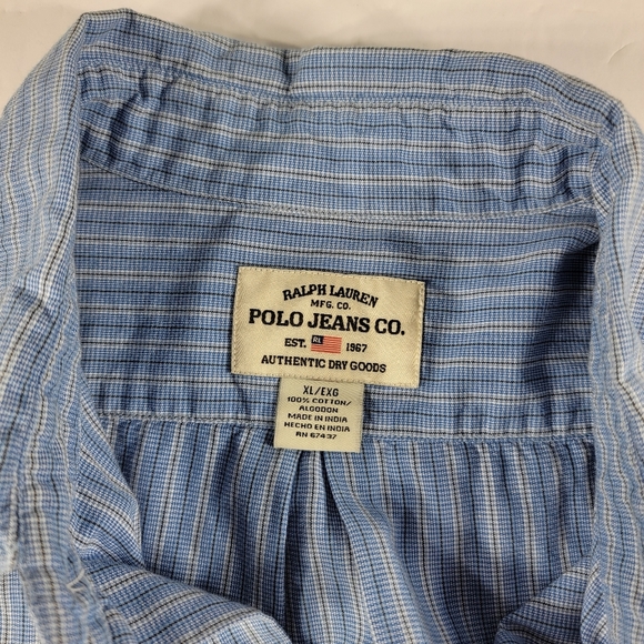 Polo Jeans Co XLarge Striped Polo Shirt Ralph Lauren - Picture 4 of 5